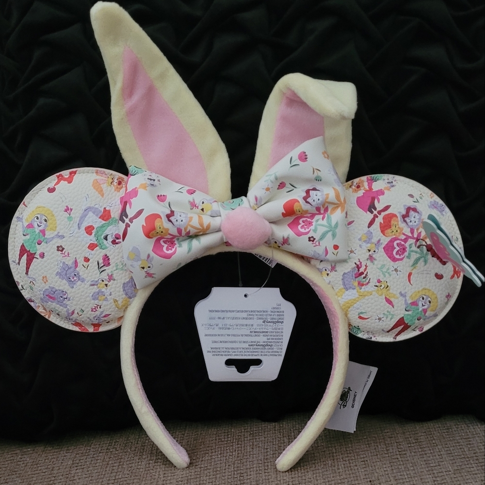 DISNEY THEME PARKS SPRING BUNNY EASTER EARS HEADBAND
